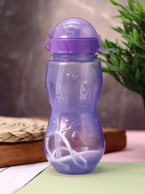 Бутылка "Fruit" с трубочкой,  purple (400 ml)