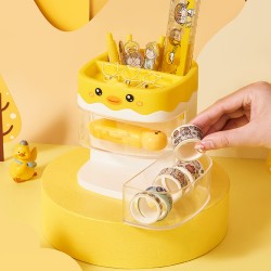 Органайзер настольный «Chick», yellow (12.9*11.3*11.3)