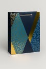 Пакет подарочный (S) "Сraquelure", blue (18*23*10)