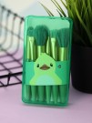 Набор кистей для макияжа "Kawaii touch", 6 кистей, green