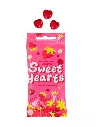 Карамель леденцовая "Sweet Hearts" 30гр флоупак (земляника)