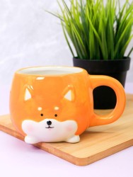 Кружка керамическая «Corgi», orange, 450 мл