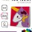 Картина из помпонов на подрамнике Draw Me! «Unicorn», (20 х 20 см)