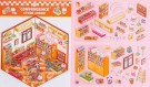 Наклейки+пинцет для творчества румбокс "Магазин еды", оранжевые (16*20 см)