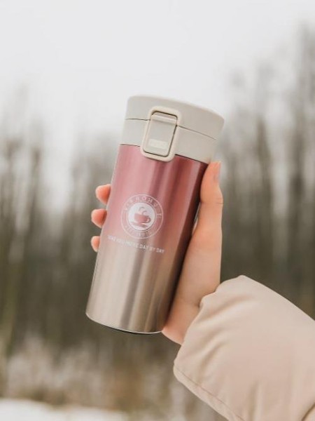 Термокружка "Classic taste", pink (380 ml) 