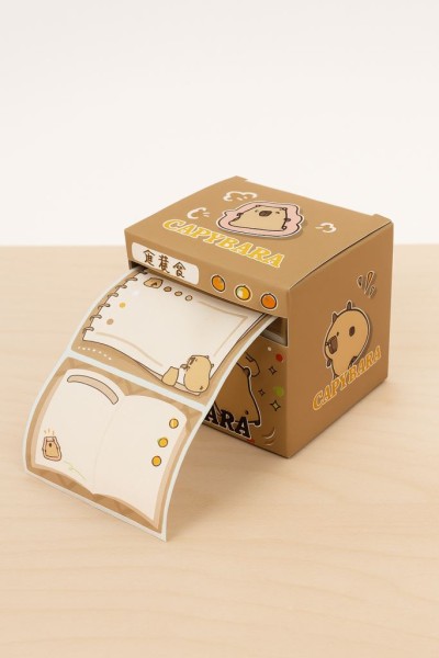Стикеры в рулоне "Capybara", brown 