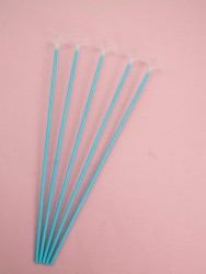 Трубочка+зажим для шаров 10 шт. "Holiday retainer", blue (40 см)