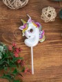 Свеча для торта "Unicorn" цифра 9, (6 см)
