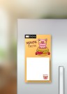 Магнитный блок для заметок  ПО-ПЛАНУ. "Cool pig hamburger", плотность 80 г.