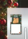 Магнитный блок для заметок  ПО-ПЛАНУ. "Cappy new year! Love", плотность 80 г.