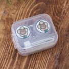 Контейнер для линз "Flower bear", white
