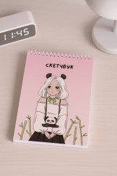Скетчбук Аниме «Perfect panda girl», 14х20 см, плотность 100 гр