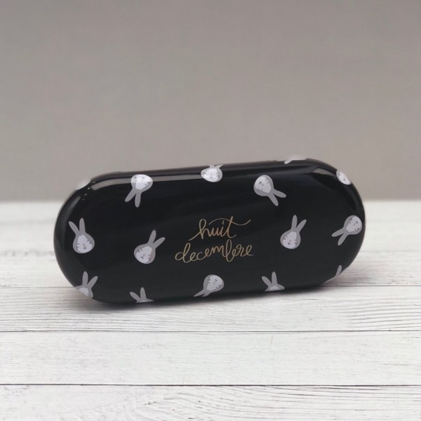 Чехол для очков "Bunnies", black 
