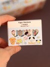 Набор декоративного скотча 4 шт. "Puppy literature", blue (1.5см*2м)