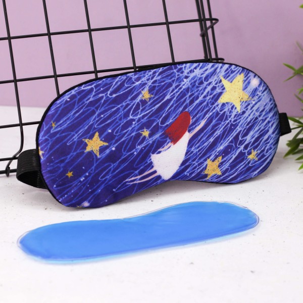 Маска для сна гелевая "Starry sky", blue 