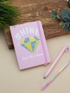 Блокнот (А6) Shine like a dimond", pink (10.5*14.5)