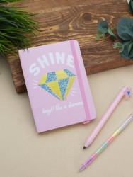 Блокнот (А6) Shine like a dimond", pink (10.5*14.5)