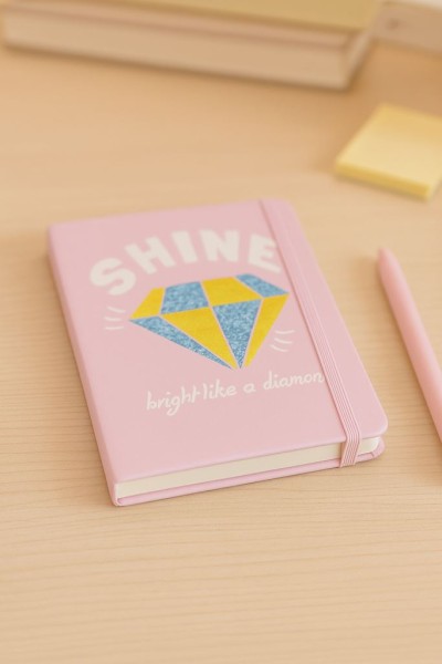 Блокнот (А6) Shine like a dimond", pink (10.5*14.5) 