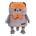 Мягкая игрушка "Кот-подушка в маске для сна" (32 см)