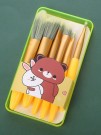 Набор кистей для макияжа "Kawaii touch", 6 кистей, yellow