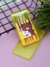 Набор кистей для макияжа "Kawaii touch", 6 кистей, yellow