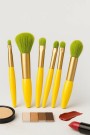 Набор кистей для макияжа "Kawaii touch", 6 кистей, yellow