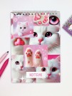 Скетчбук "Котоколлаж", 14х20 см,  плотность 100 гр