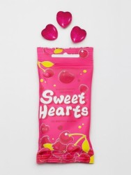 Карамель леденцовая "Sweet Hearts" 30гр флоупак (вишня)