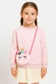 Сумочка плюшевая "Pink unicorn", pink (13*14 см)