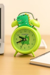 Часы-будильник «Dinopalm», green (13х9 см)