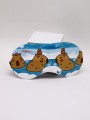 Маска для сна гелевая "Capybara routine", blue