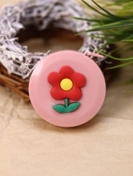 Линейка-рулетка "Flower", red (150 см)