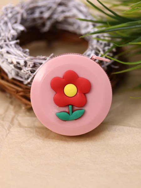 Линейка-рулетка "Flower", red (150 см) 
