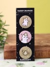 Набор значков 3 шт. iLikeGift Аниме «Cat duck»