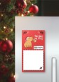 Магнитный блок для заметок  ПО-ПЛАНУ. "Cappy new year! Pizza", плотность 80 г.