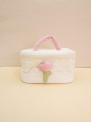 Дорожная косметичка "Flower" white, 23*15,5*16 см