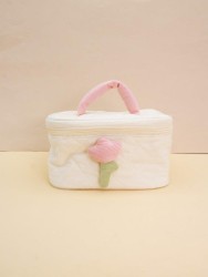 Дорожная косметичка "Flower" white, 23*15,5*16 см
