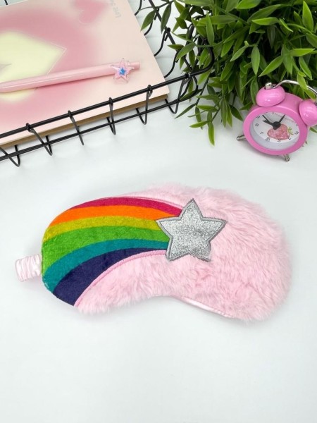 Маска для сна "Rainbow star", pink 