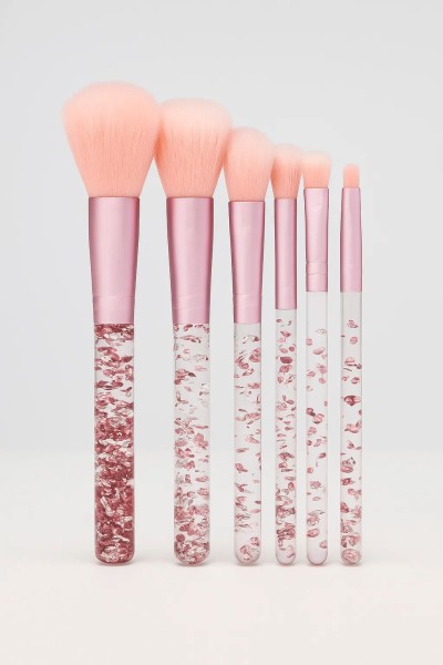 Набор кистей для макияжа "Gleaming Rose", 7 кистей 