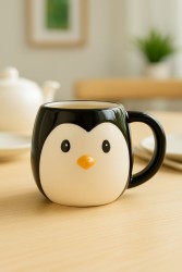 Кружка керамическая «Penguin», black, 500 мл