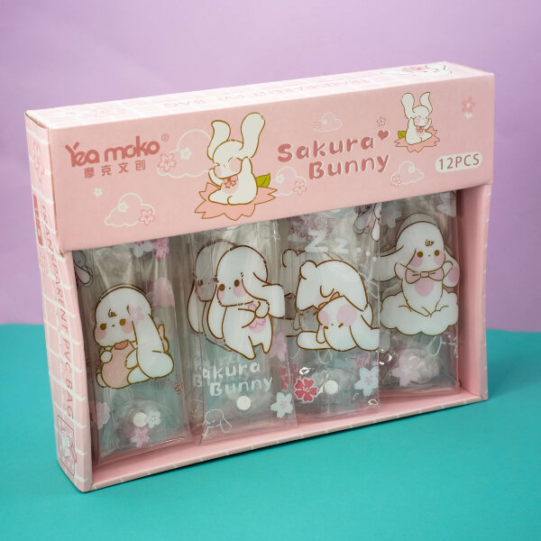 Пенал "Sakura bunny", mix, шоу-бокс 12 шт. 