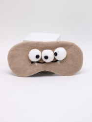 Маска для сна гелевая "Cute weirdos", brown