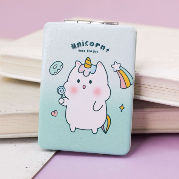 Зеркало "Cat-unicorn", green 
