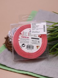 Лента для декора и подарков "Ribbon of Joy", pink (2,5 см*1 м)