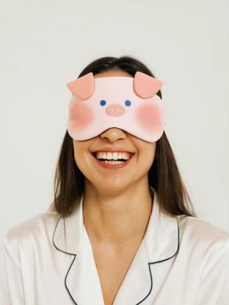 Маска для сна гелевая "Animal friends", pig 