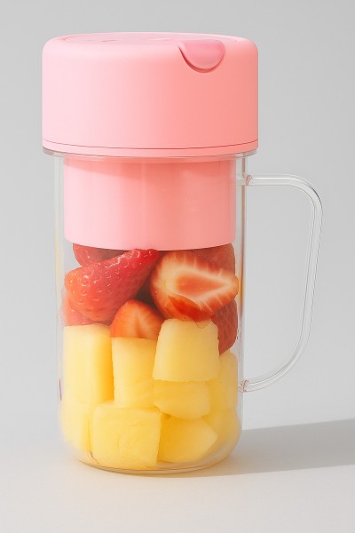 Блендер портативный "Juice anywhere", pink, USB, (20*8 см) 
