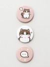 Набор значков 3 шт. iLikeGift Аниме «Cute cat»