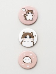 Набор значков 3 шт. iLikeGift Аниме «Cute cat»