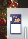 Магнитный блок для заметок  ПО-ПЛАНУ. "Cappy new year! Swimming", плотность 80 г.