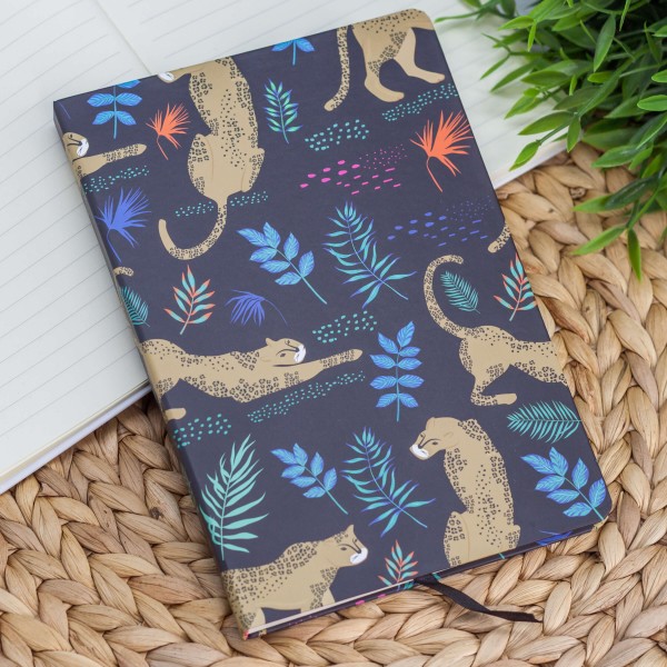 Блокнот (A5) "Africa leopard", black (14.5*21) 